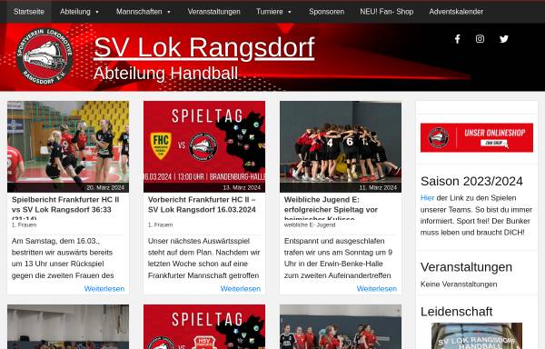 Vorschau von handball.svlok-rangsdorf.de, SV Lokomotive Rangsdorf e. V.