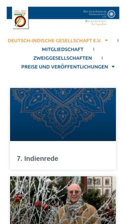 Vorschau der mobilen Webseite www.dig-bundesverband.de, Deutsch-Indische Gesellschaft e.V.