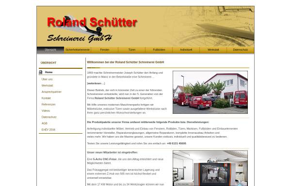 Vorschau von www.schuetter.info, Roland Schütter Schreinerei GmbH