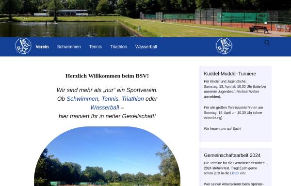 Vorschau von www.bsv-bremen.de, Bremischer Schwimmverein e.V.