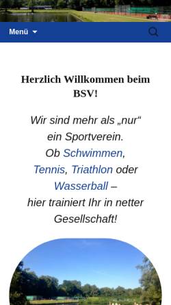 Vorschau der mobilen Webseite www.bsv-bremen.de, Bremischer Schwimmverein e.V.