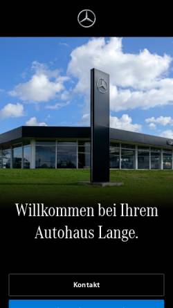 Vorschau der mobilen Webseite www.lange.mercedes-benz.de, Autohaus Lange GmbH & Co. KG