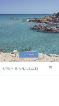 Vorschau der mobilen Webseite www.sardinien-urlaub.com, Ferienwohnung Sosalinos