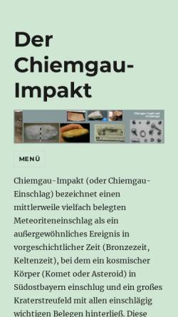 Vorschau der mobilen Webseite www.chiemgau-impakt.de, Der Chiemgau-Impakt