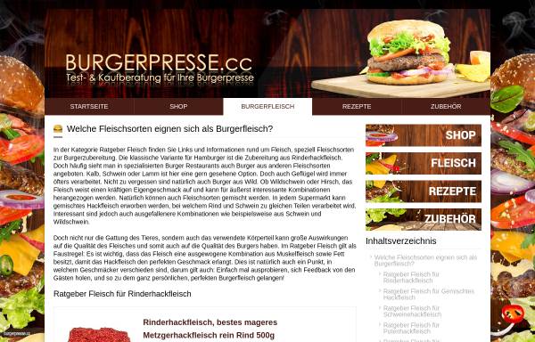 Vorschau von www.ratgeber-fleisch.de, Ratgeber Fleisch - Links und Informationen rund um Fleisch