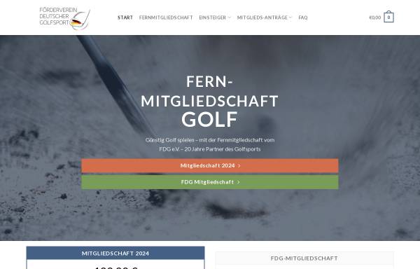 Vorschau von www.fdg.de, Förderverein Deutscher Golfsport e.V.