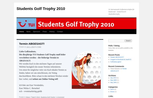 Vorschau von www.studentstrophy.com, Golf Students Trophy