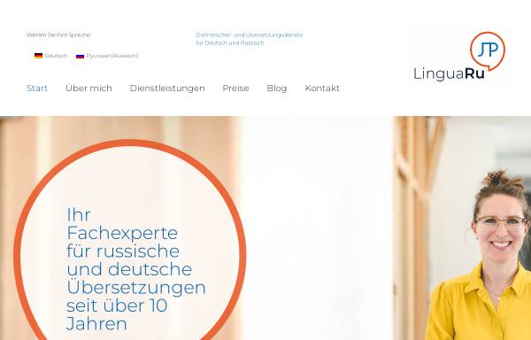 Vorschau von linguaru.de, LinguaRu