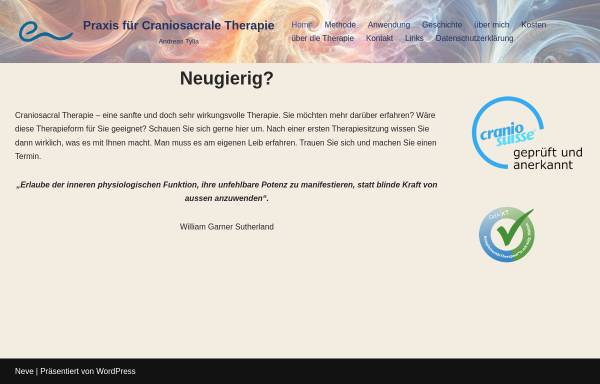 Praxis für Craniosacrale Therapie - Andreas Tylla