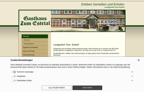 Vorschau von www.zum-estetal.de, Gasthof Zum Estetal