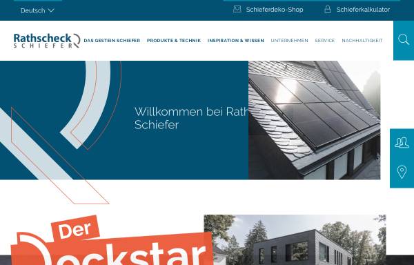 Vorschau von www.rathscheck.de, Rathscheck Schiefer und Dach Systeme KG