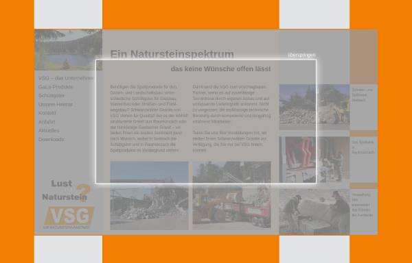 Vorschau von www.vsg-natursteine.de, Schwarzwald-Granit-Werke GmbH & Co. KG