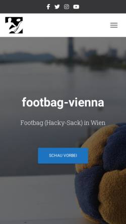 Vorschau der mobilen Webseite www.footbag-vienna.com, Footbag-Vienna