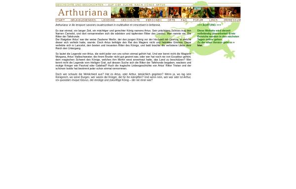 Vorschau von www.arthuriana.de, Arthuriana