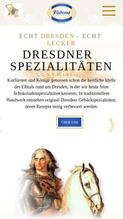 Vorschau der mobilen Webseite www.vadossi.de, Sächsische Spezialitäten Hartmann GbR