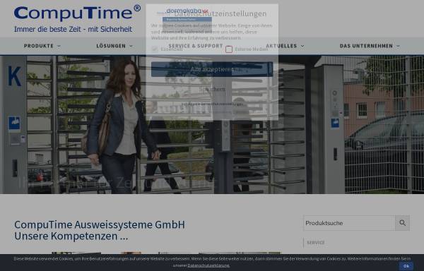 Vorschau von www.computime.de, CompuTime Ausweissysteme GmbH