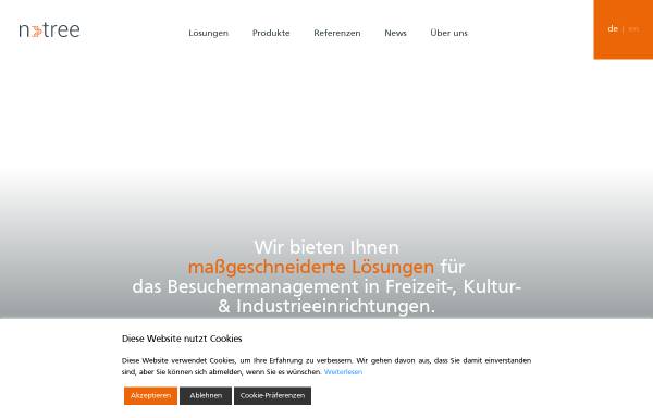 Vorschau von www.n-tree.com, N-tree solutions Ticketsysteme GmbH