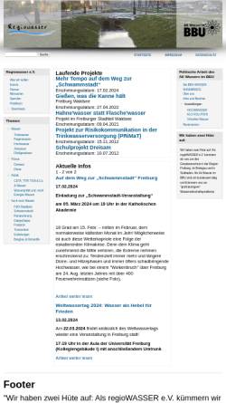 Vorschau der mobilen Webseite regiowasser.ak-wasser.de, Arbeitskreis Regiowasser2005