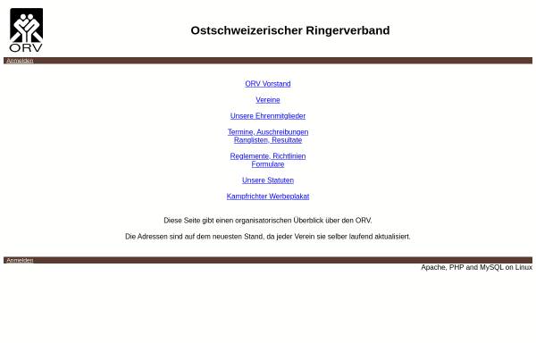 Vorschau von www.orv.ch, Ostschweizerischer Ringerverband (ORV)