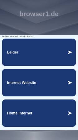 Vorschau der mobilen Webseite www.browser1.de, Browser1.de