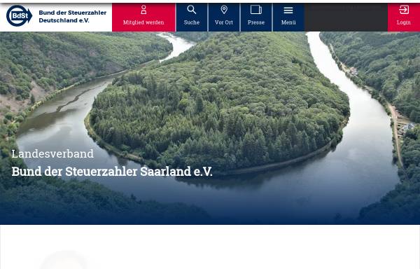 Vorschau von www.steuerzahler-saarland.de, Bund der Steuerzahler e.V.