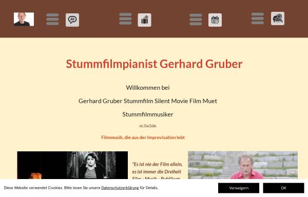 Vorschau von www.filmmusik.at, Gruber, Gerhard: Filmmusik - Stummfilm - Theatermusik