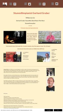 Vorschau der mobilen Webseite www.filmmusik.at, Gruber, Gerhard: Filmmusik - Stummfilm - Theatermusik
