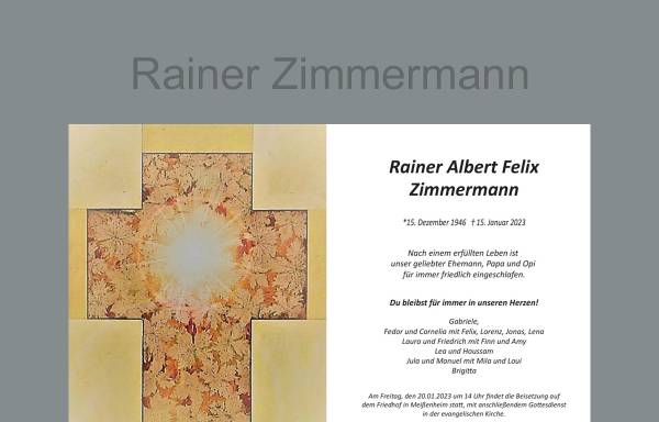 Vorschau von www.kunst-zimmermann.de, Zimmermann, Rainer