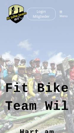 Vorschau der mobilen Webseite fitbiketeam-wil.ch, Fit Bike Team Wil