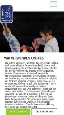 Vorschau der mobilen Webseite judosindelfingen.de, Judoschule im VfL Sindelfingen