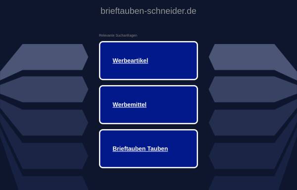 Vorschau von www.brieftauben-schneider.de, Brieftauben Schneider