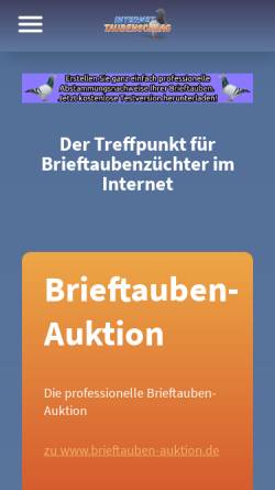 Vorschau der mobilen Webseite www.internet-taubenschlag.de, Internet-Taubenschlag