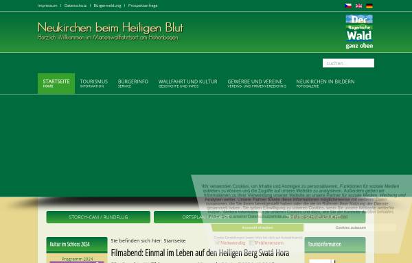 Vorschau von www.neukirchen-online.de, Markt Neukirchen beim Heiligen Blut