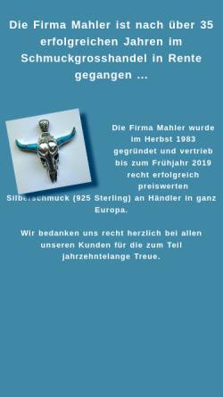 Vorschau der mobilen Webseite www.silverdealer.com, Alfred Mahler
