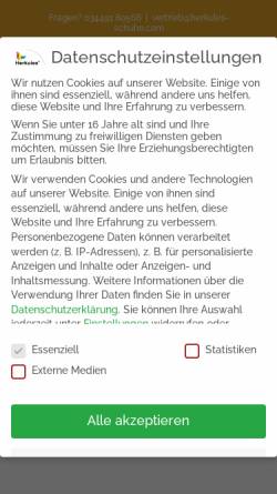 Vorschau der mobilen Webseite www.herkules-schuhe.de, Herkules-Schuh GmbH