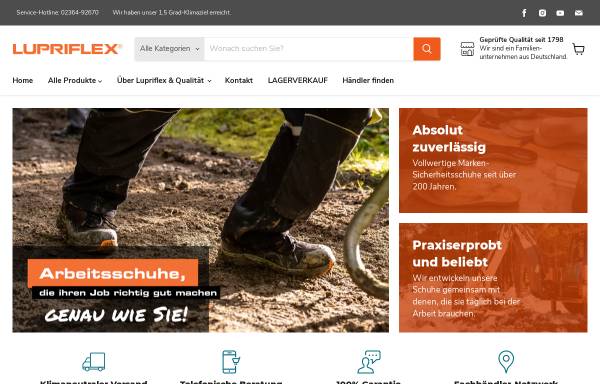 Vorschau von lupriflex.de, L. Priebs GmbH & Co. KG