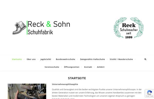 Vorschau von reck-schuhe.de, Reck & Sohn GmbH