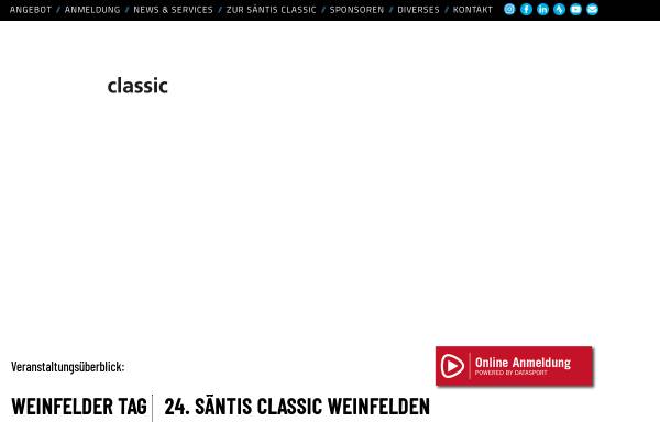 Vorschau von www.saentis-classic.ch, Säntis Classic, Weinfelden im Thurgau