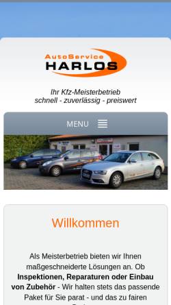 Vorschau der mobilen Webseite www.autoservice-harlos.de, AutoService Harlos