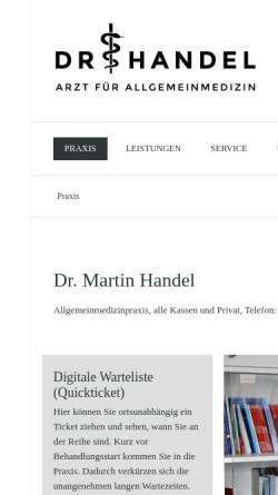 Vorschau der mobilen Webseite www.dr-handel.at, Ordination Dr. Handel