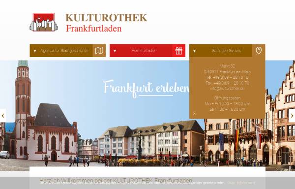Vorschau von kulturothek-frankfurt.de, Kulturothek Frankfurt
