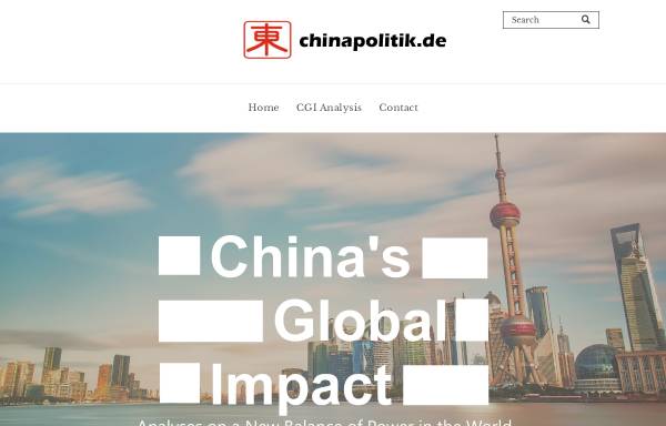 Vorschau von www.chinapolitik.de, Politik und Wirtschaft Chinas