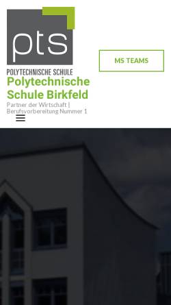 Vorschau der mobilen Webseite www.pts-birkfeld.at, PTS Birkfeld