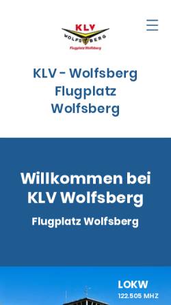 Vorschau der mobilen Webseite www.flugplatz-wolfsberg.at, LOKW - Flugplatz Wolfsberg, Kärnten