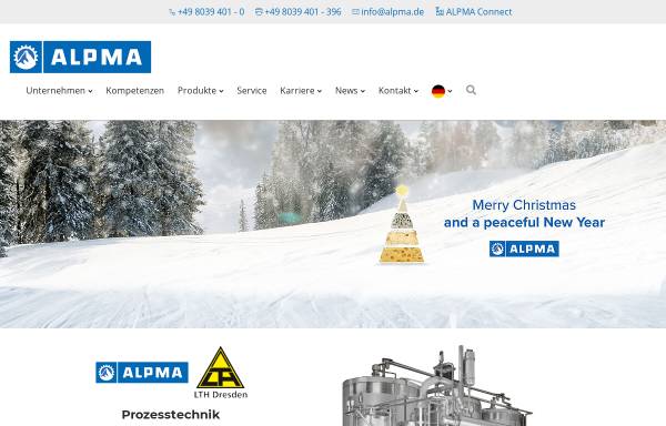 Vorschau von www.alpma.de, ALPMA Alpenland Maschinenbau GmbH