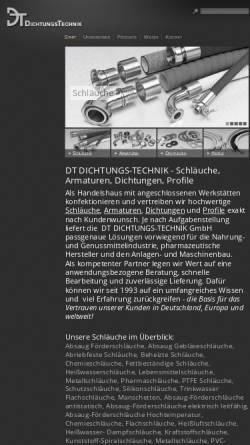 Vorschau der mobilen Webseite www.dt-bremen.de, DT Dichtungstechnik GmbH