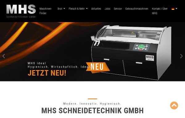 Vorschau von www.mhs-schneidetechnik.de, MHS Schneidetechnik GmbH