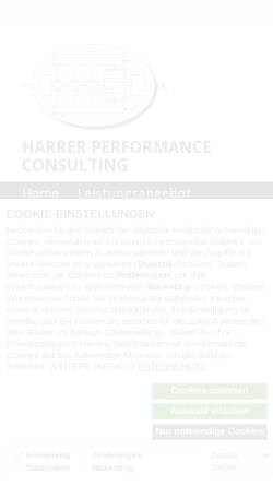 Vorschau der mobilen Webseite h-p-c.info, Harrer Performance Consulting - Jürgen W. O. Harrer