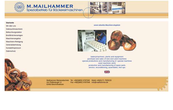Vorschau von www.mailhammer.de, M.Mailhammer GmbH