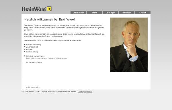 Vorschau von www.brainware.org, Brainware GmbH